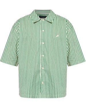 AllSaints Chopin Striped Shirt - Green