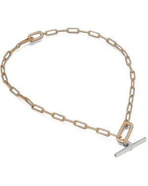 AllSaints T-Bar Chain Necklace - Metallic