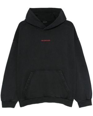 Balenciaga ロゴ パーカー - ブラック