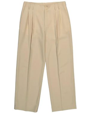CASABLANCA Pleated Wool Trousers - White