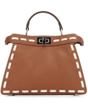 Fendi Small Peekaboo Iseeu Tote Bag - Brown