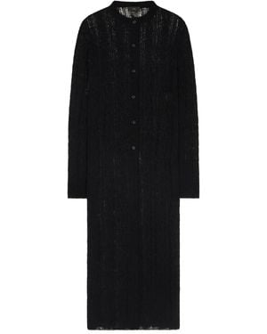 Alanui Cardigan mit Lochstrickmuster - Schwarz