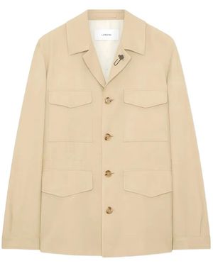 Lardini Long-Sleeved Field Jacket - Natural