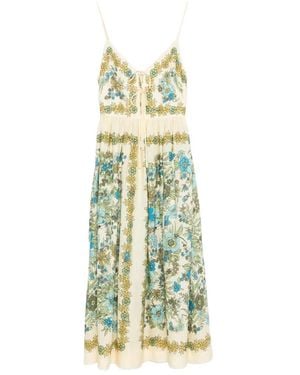 ALÉMAIS Sophia Midikleid - Weiß