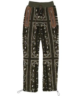 Amiri Bandana-Print Track Trousers - Green