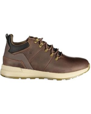 Lumberjack Lace-Up Ankle Boots - Brown