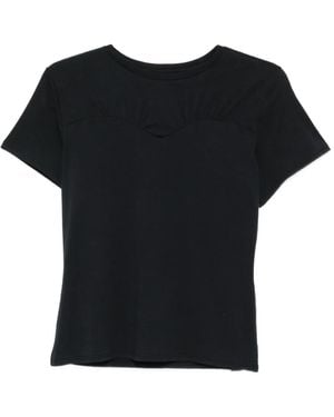 Rails Janis Hartvormig T-Shirt Met Halslijn - Zwart