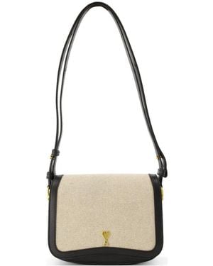 Ami Paris Paris Paris Shoulder Bag - White