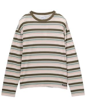 Halfboy Camiseta A Rayas - Blanco