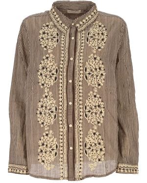 MAISON HOTEL Cotton Shirt - Brown