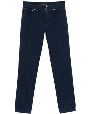 Kiton Pantaloni Affusolati - Blu