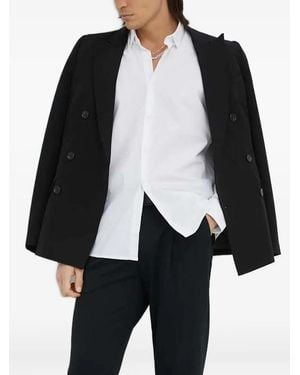Bruuns Bazaar Long-Sleeve Button-Fastening Shirt - Black