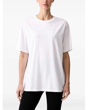 EA7 Logo-Print T-Shirt - White