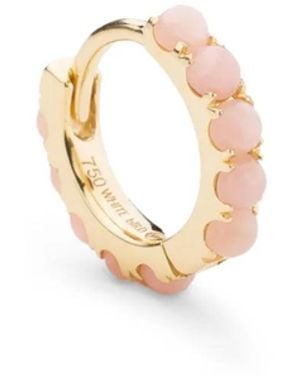 We by WHITEbIRD 18Kt- Ismène Opal Hoop Earring - Metallic