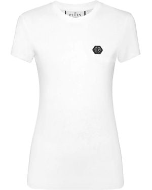 Philipp Plein ビジュートリム Tシャツ - ホワイト