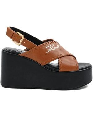 Karl Lagerfeld Wendy Sandalen 90mm - Braun