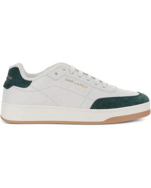 Saint Laurent Sneakers Aus Leder - Weiß