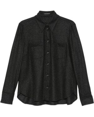 Luisa Cerano Flannel Shirt Jacket - Black