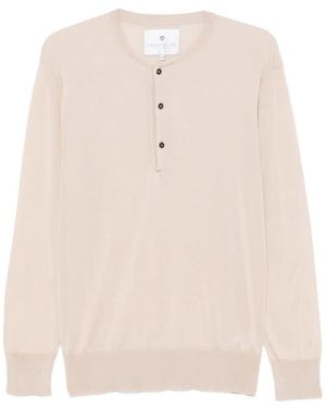 Seven Gauge Jersey Con Botones - Blanco