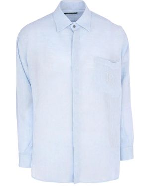 Roberto Cavalli Pocket-Detail Shirt - Blue