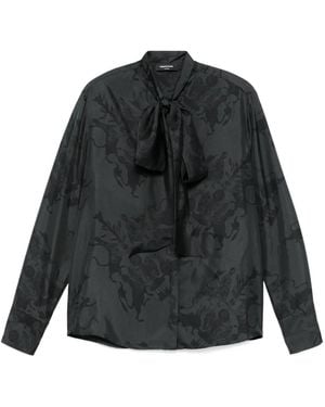 Fabiana Filippi X Benni Bosetto Printed Silk Shirt - Black