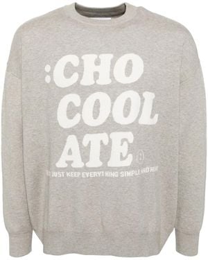Chocoolate ロングスリーブ プルオーバー - グレー