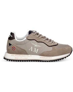 Aeronautica Militare Suede Panel Trainers - White