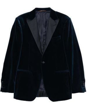 Canali Velvet Blazer - Blue