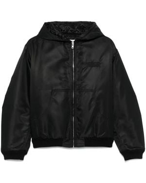 MM6 by Maison Martin Margiela Numbers Motif-Embroidered Jacket - Black
