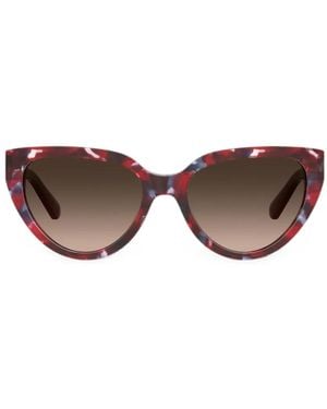Love Moschino Tortoiseshell-Effect Cat-Eye Sunglasses - Brown