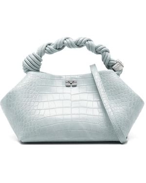Ganni Mini Bou Tote Bag - Blue