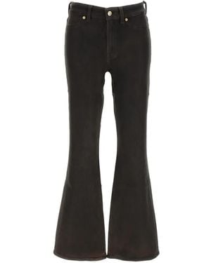 7 For All Mankind Vaqueros Acampanados Con Botones - Negro