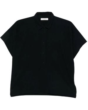 Zanone Polo À Col Boutonné - Black