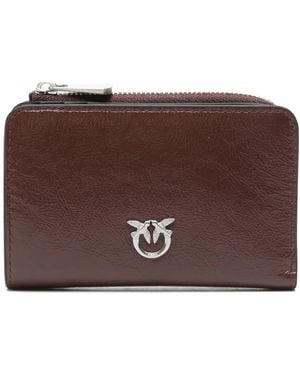 Pinko Love Birds Plaque Wallet - Brown