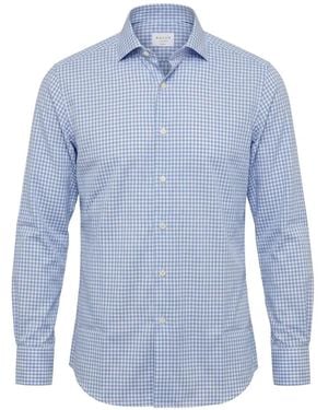 Xacus Hemd Mit Vichy-Karo - Blau