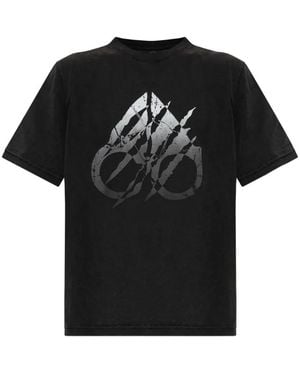 Moose Knuckles Logo-Print Cotton T-Shirt - Black