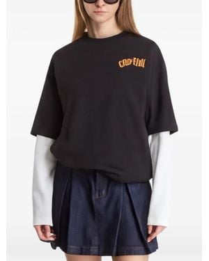 KTZ T-Shirt Met Grafische Print - Zwart