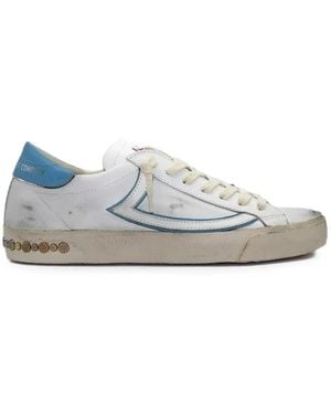 HTC Vipers Leather Trainers - White