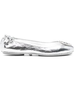 Tory Burch Bailarinas Minnie Travel - Blanco