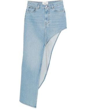 Coperni Asymmetrischer Rock - Blau