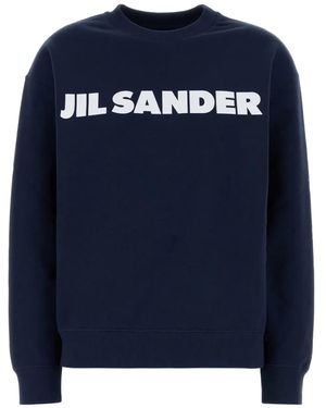 Jil Sander ロゴ スウェットシャツ - ブルー