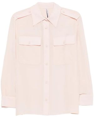 Liviana Conti Button-Fastening Long-Sleeve Shirt - Pink