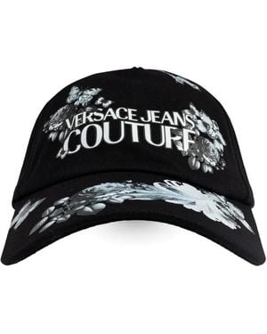 Versace Jeans Couture Floral Butterfly Cap - Black