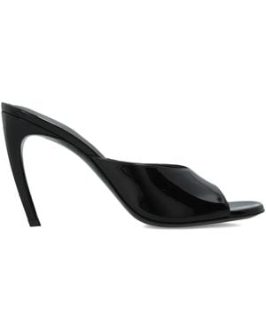 The Attico Sandales À Bout Ouvert 100 Mm - Black