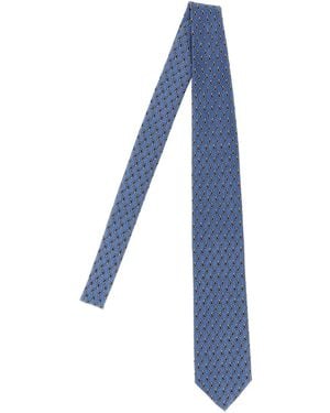 Brioni Cravatta Con Stampa Paisley - Blu
