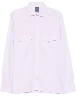 Barba Napoli Flap-Pocket Shirt - White
