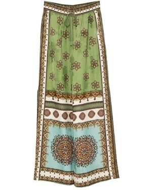 ALÉMAIS Contina フローラル パンツ - グリーン