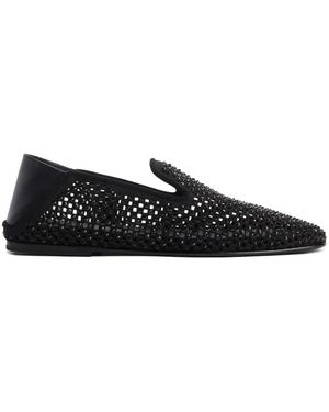 Giuseppe Zanotti Mocassins À Détails De Perforations - Black