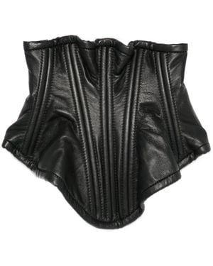 MITILIANE COUTURE Korsett Aus Leder - Schwarz