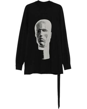 Rick Owens グラフィック プルオーバー - ブラック